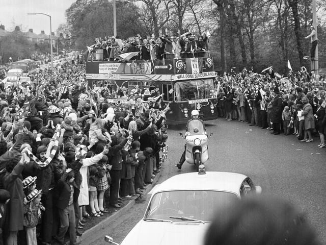 Durham Road near the Board Inn and the crowds get even deeper.