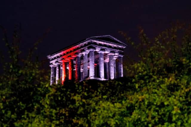 Penshaw Monument will be among the Sunderland landmarks lit up red and white in a show of support for the Lionesses.
