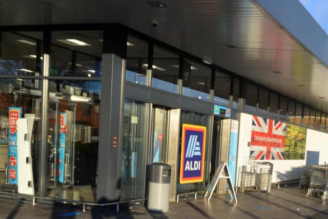 A woman has received a court conviction for stealing pink champagne from this Sunderland branch of Aldi.