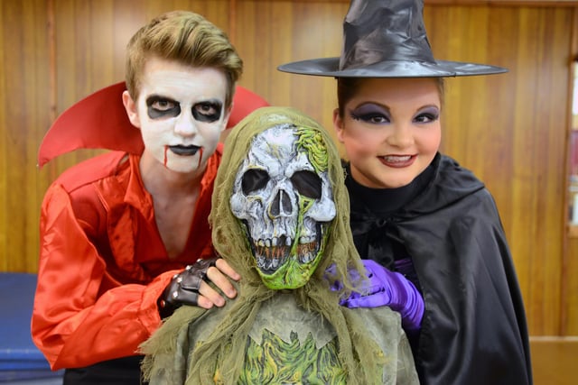 Members of the Kathleen Davis Stage School in their Halloween Show at the Empire Theatre in 2013. Pictured left to right are  Ainsley Fannon, Joshua Campbell and Ellie Strong.