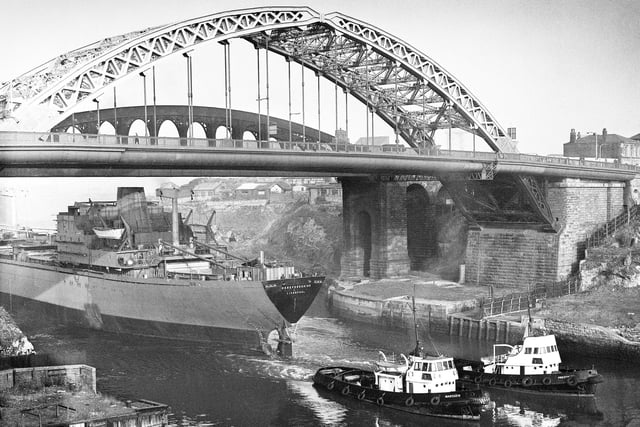 The Herefordshire - a 16,000 ton cargo liner - was launched from the Pallion yard of Doxford and Sunderland Ltd in 1972.