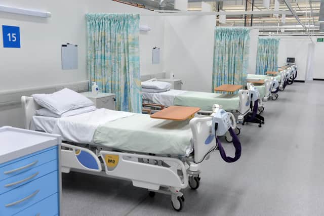 A ward at the NHS Nightingale Hospital North East