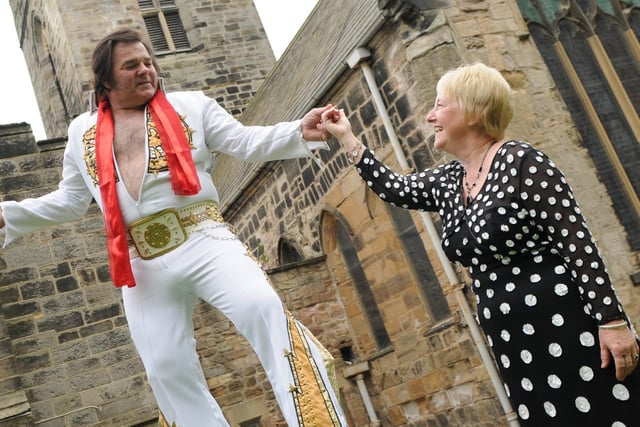 Who remembers this scene from St Michael's and All Angels Church in Houghton where treasurer Jean Henderson was being serenaded by Elvis in 2010.