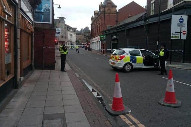 A short section of Borough Road was sealed off after the incident.