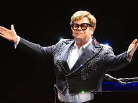 Elton John performs during his 'Farewell Yellow Brick Road' tour