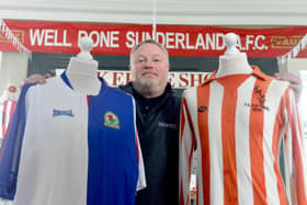 Fans Museum founder Michael Ganley is giving away a rare Blackburn shirt to one of the team's fans as a thank you for them beating Milwall to secure Sunderland's play-off place