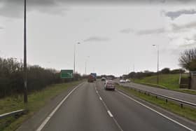 The collision happened on the A19 southbound, between the turn off for Easington Village and Littlethorpe A1086 and the A1320 Burnhope Way in Peterlee. Image copyright Google Maps.