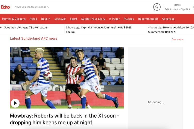 Sunderland fans still log on in massive numbers to read The Echo's coverage of games!