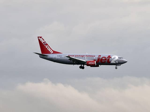 Jet2 has announced flights and holidays have been postponed until June 23 (Photo credit should read PASCAL PAVANI/AFP via Getty Images)