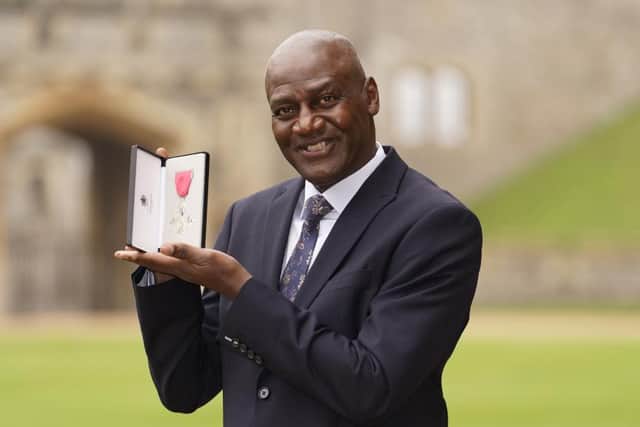 Gary Bennett with his MBE.