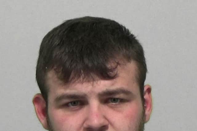 Connor Atkinson, 21, of of Aberdeen Tower, Sunderland, was jailed for four years, plus a two year extended licence period, after pleading guilty to robbery, dangerous driving, driving while disqualified, theft, attempted theft and driving without insurance.