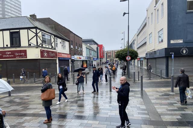 Shoppers are returning to Sunderland city centre as lockdown restrictions are eased.
