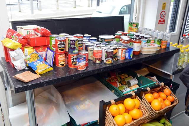 As well as hot meals, people can take away fresh produce and sanitary products from The Soupy in High Street West