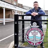 South Shields FC manager Kevin Phillips on his unveiling in January 2022