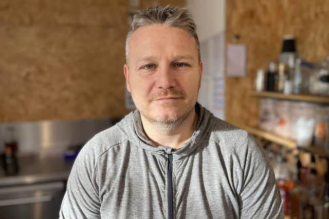Building Blocks manager Lee Nicholson is keen to help the local community but feels warm hubs shouldn't be necessary in modern society. 

Picture by FRANK REID