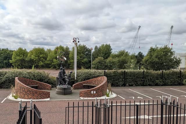 The SAFC Memorial Garden where the plaque will be unveiled.