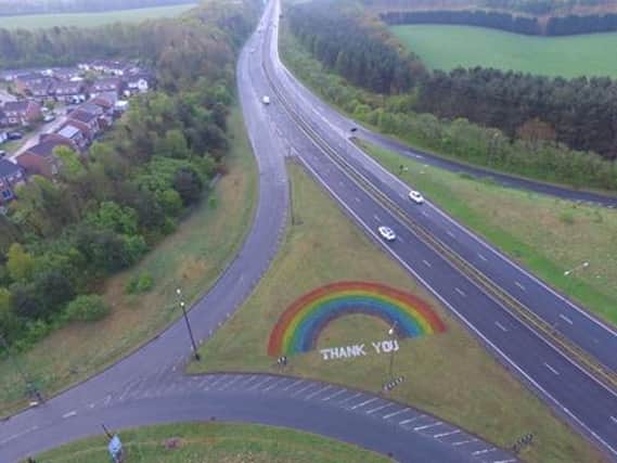 Drone pictures on Washington Highway.