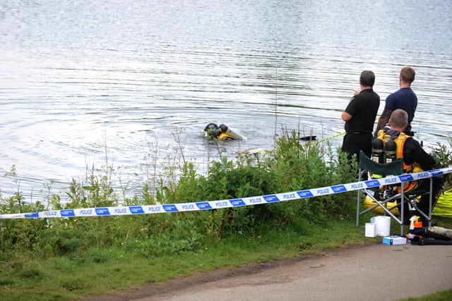 The area of Silksworth Lake has been cordoned off by police