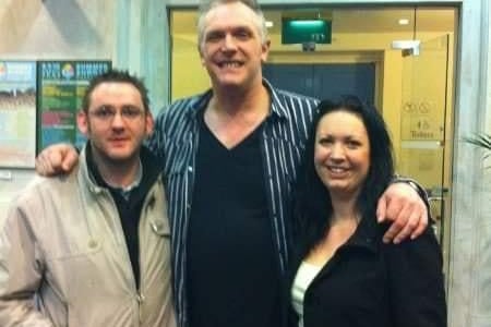 Emma Louise and her husband met Rhod Gilbert, Lloyd Langford and Greg Davies at an evening with Greg Davis. She added: "To put Greg's height into perspective, my husband is 6ft tall!"