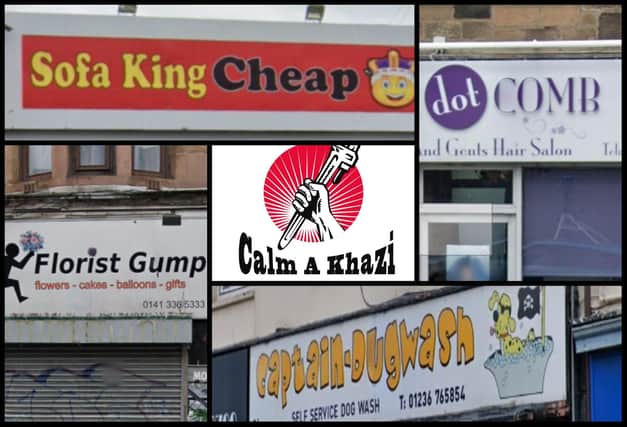 Scotland's punniest shop names.