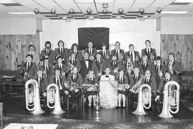 Silksworth Colliery Band - Third Section National Champions 1982. Matthew Snaith is front row third from right. David Snaith is back row, third from left.