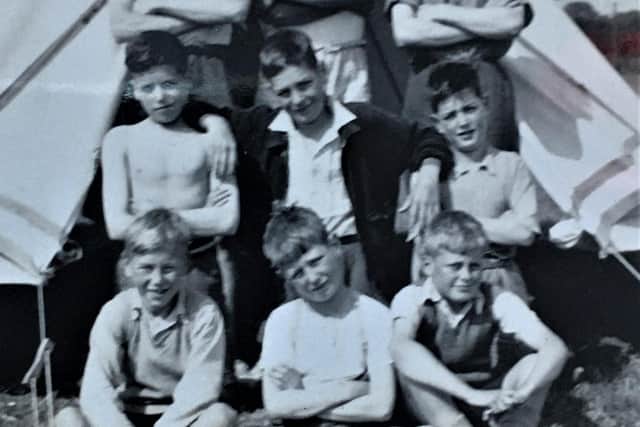 Boys enjoying the summer camp in 1939.