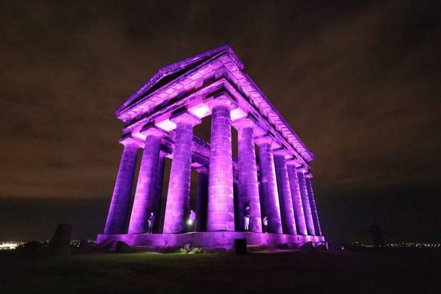 Penshaw Monument, Sunderland's highest point, was illuminated in purple, lighting up the night sky and ensuring the city's mark of remembrance could be seen across Wearside.

Photograph: Raoul Dixon / NNP