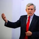 Former Prime Minister Gordon Brown at a rally in Glasgow (Photo by Duncan McGlynn/Getty Images)