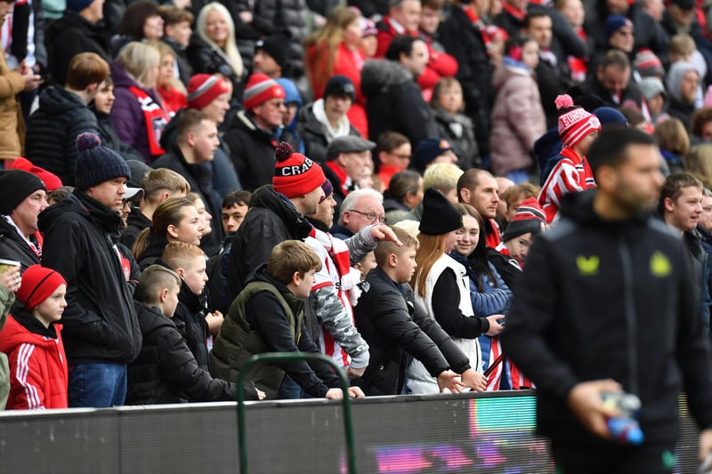 Sunderland fans in action during the game against Newcastle United during the 2023-24 season.