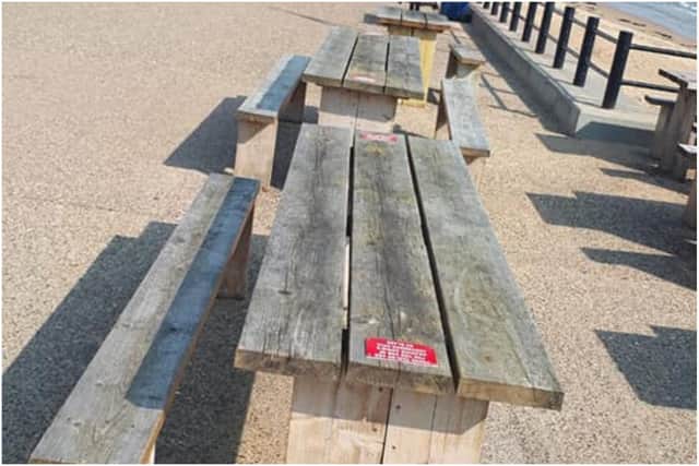 Grannie Annie’s, in Marine Walk in Roker, has had three of its seafront benches stolen by thieves.  Photo by Grannie Annie's.