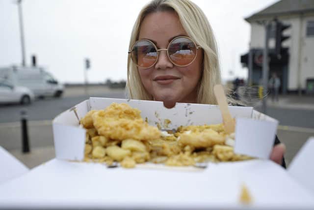 Danielle Phillips, 34, is carrying on the tradition of eating fish and chips on Good Friday in memory of her deceased father.