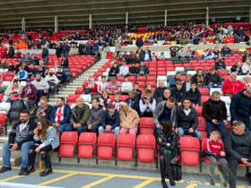 Sunderland fans at the Stadium of Light against Hull City