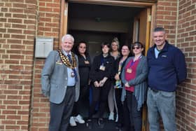 Mayor of Seaham, Councillor Milford Lingard, helps open Seaham's newest community hub Wellness Works Community Hub CIC, based at the old Methodist Church on Tempest Road.