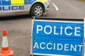 The A1(M) northbound was temporarily closed due to a collision involving a car.