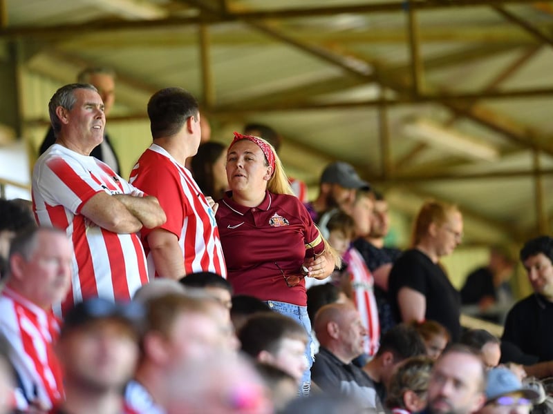 Sunderland fans at Dundee United in Scotland away from him during pre-season.