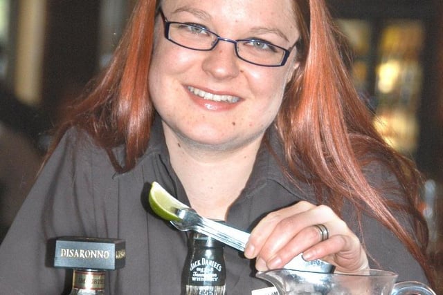 An offer you couldn't refuse was a Godfather cocktail, served by Laura Redman at the Lambton Worm in 2009.