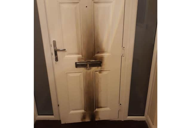 Damage to the door