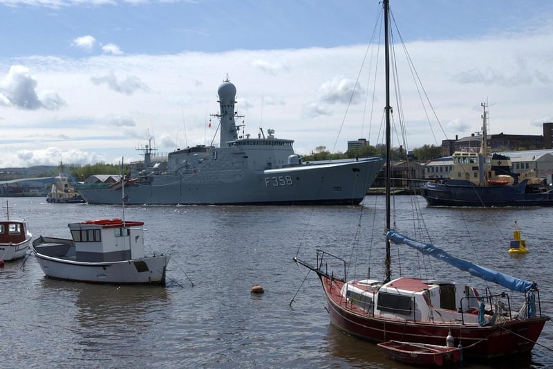 Celebrations on the Tyne with the Danish Navy ship Triton. Remember this?