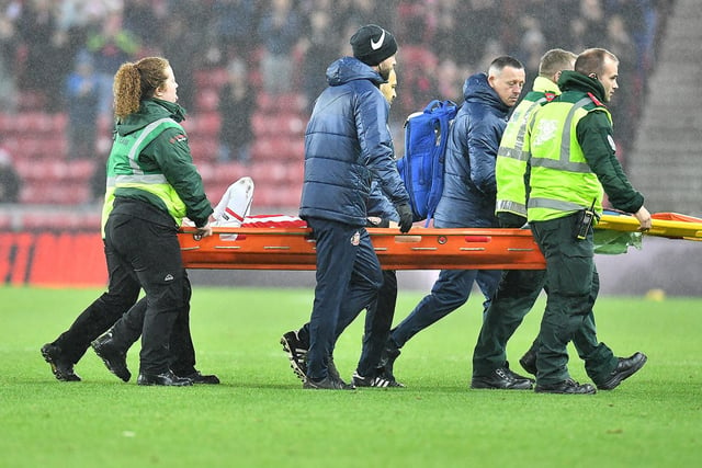 Huggins was stretchered off during Sunderland's 3-0 defeat against Coventry in December and is set to miss the rest of the season with a knee injury. Potential return game: Unknown