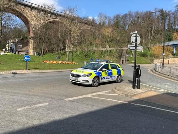 Police on the scene in Durham