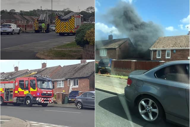 Fire crews have attended an address in Gleneagles Road, Sunderland