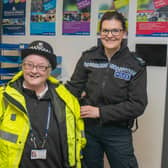 Sergeant Lisa Thubron and Margaret