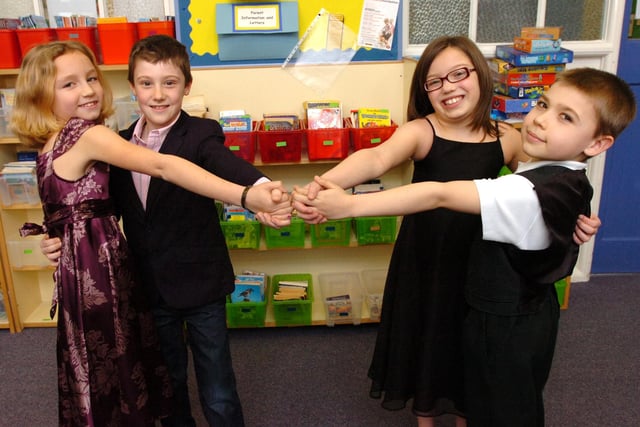 Ballroom dancing at John F Kennedy Primary School in 2009. Emily Bowden, Jack Hindmarch, Yazmin Barella and Sean Tate were loving their moment in the spotlight.