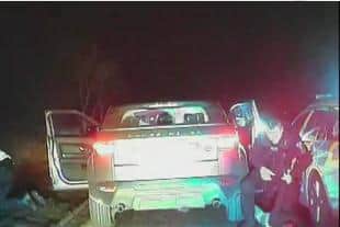 A still from police footage.