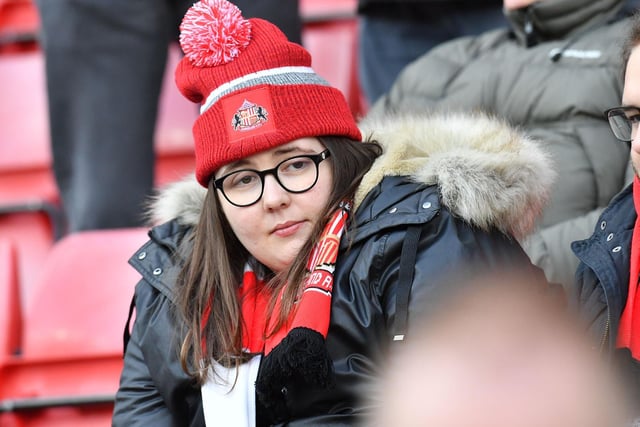 Sunderland fans watch Tony Mowbray's men defeat Millwall 3-0 at the Stadium of Light in the Championship to move just one point away from the top-six spots with goals from Amad Diallo, Alex Pritchard and Ellis Simms.
