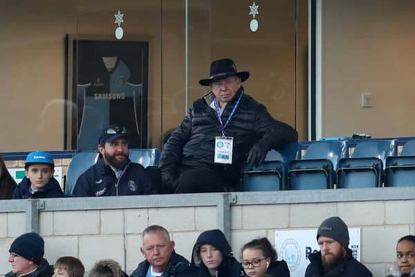 HIGH WYCOMBE, ENGLAND - DECEMBER 29: Rob Couhig majority shareholder of Wycombe Wanderers during the Sky Bet League One match between Wycombe Wanderers and Coventry City at Adams Park on December 29, 2019 in High Wycombe, England. (Photo by Catherine Ivill/Getty Images)