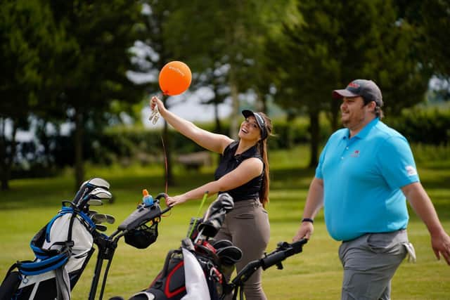 Golfers from local businesses taking part in Grace House's fundraising golf tournament.

Photograph: Gavin Forster Photography