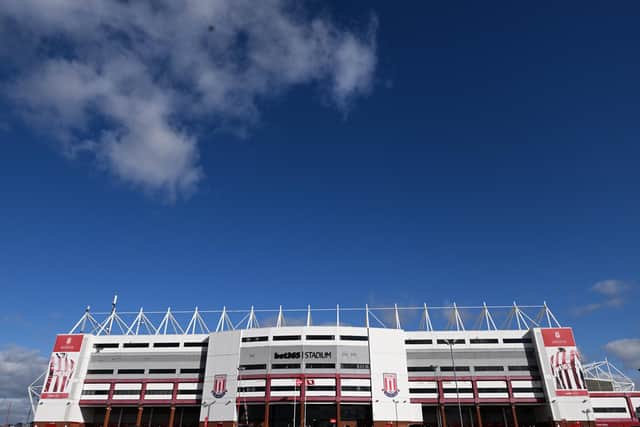 STOKE ON TRENT, ENGLAND - MARCH 05: A general view outside the Bet365 stadium during the Sky Bet Championship match between Stoke City and Blackpool at Bet365 Stadium on March 05, 2022 in Stoke on Trent, England. (Photo by Nathan Stirk/Getty Images)
