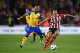 Adlene Guedioura playing for Sheffield United.