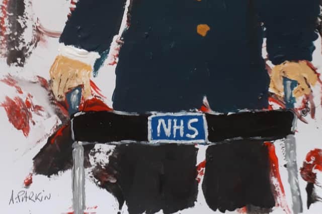 Andy Parkin's painting of Capt Tom Moore will be auctioned for the NHS
